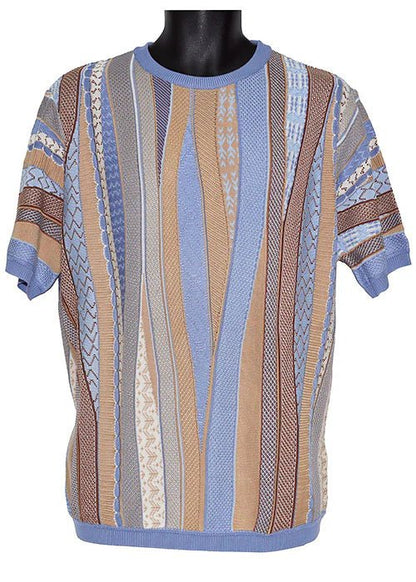 Cigar Couture Knit Crewneck Shirt – CR-1685 from On Time Fashions – Casual Shirt by Marenzio group Inc., Birmingham AL’s 1 fashion store and premier destination for streetwear, suits, kids fashion, and big & tall