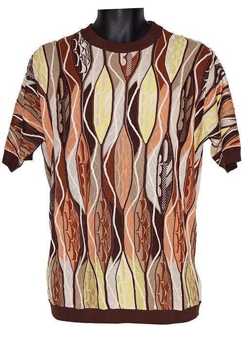 Cigar Couture Knit Crewneck Shirt – CR-1687 from On Time Fashions – Casual Shirt by Marenzio group Inc., Birmingham AL’s 1 fashion store and premier destination for streetwear, suits, kids fashion, and big & tall