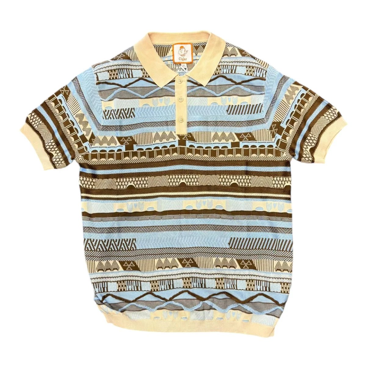 Cigar Couture Knit Polo – PJ-1602 from On Time Fashions – Polo by Marenzio group Inc., Birmingham AL’s 1 fashion store and premier destination for streetwear, suits, kids fashion, and big & tall
