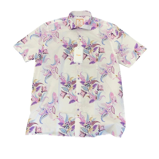 Cigar Couture Short Sleeve Dress Shirt – PS-101 from On Time Fashions – Casual Shirt by Marenzio group Inc., Birmingham AL’s 1 fashion store and premier destination for streetwear, suits, kids fashion, and big & tall