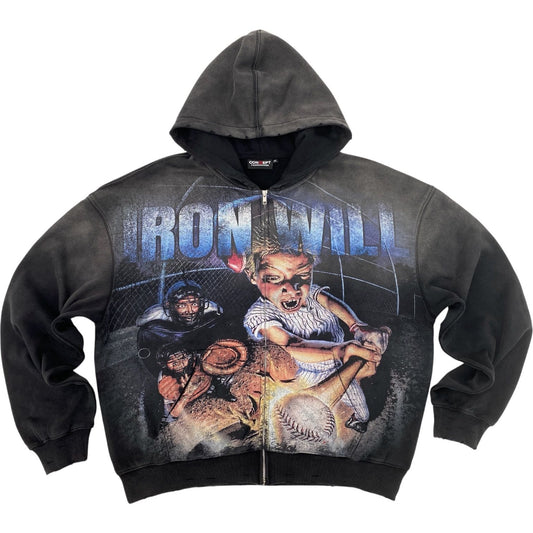 Concept LA Iron Will 2.0 Hoodie in Black front view