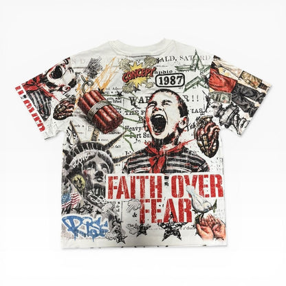Concept LA Over Fear Tee from On Time Fashions – T-shirt by Concept LA, Birmingham AL’s 1 fashion store and premier destination for streetwear, suits, kids fashion, and big & tall