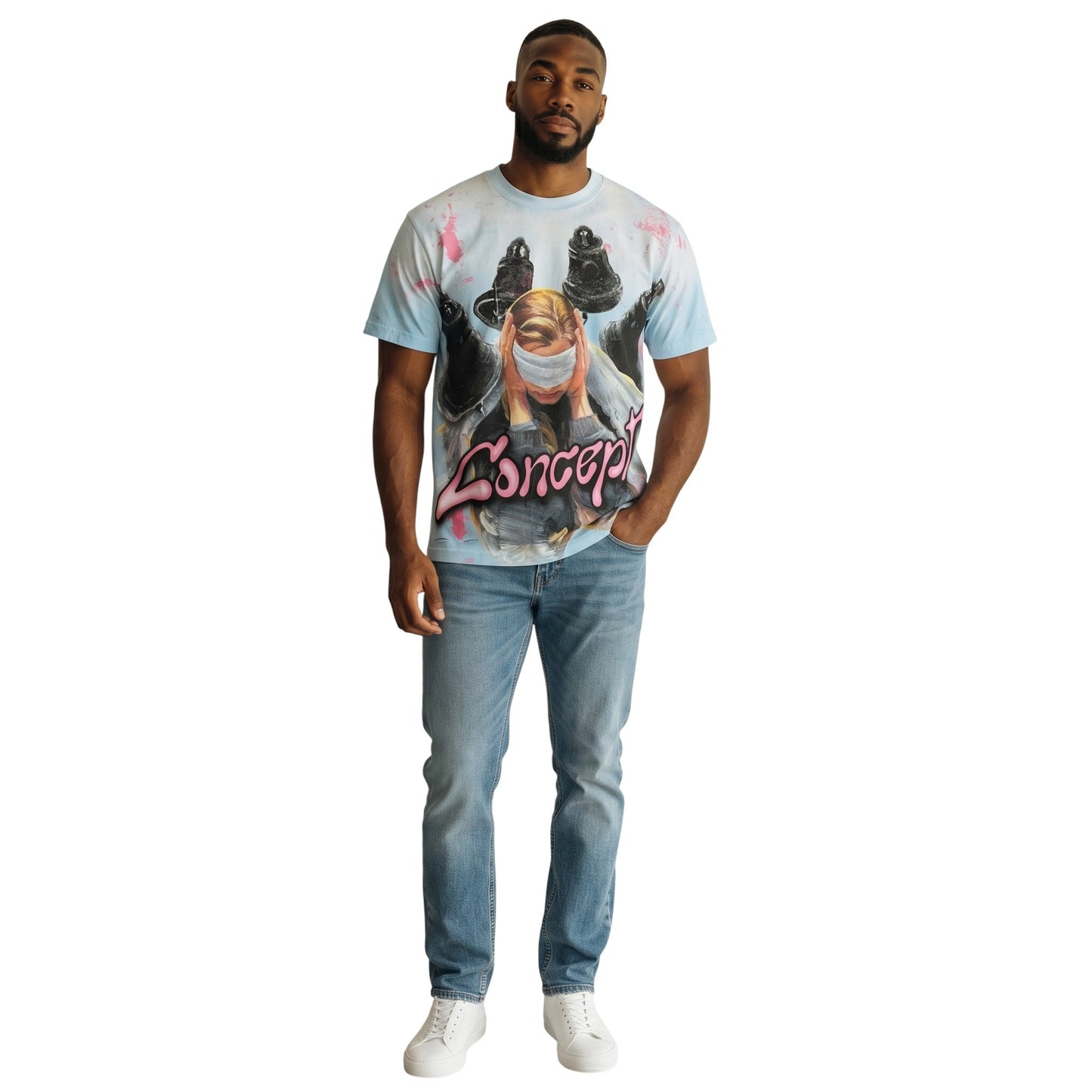 Concept LA Silence Tee from On Time Fashions – T-shirt by Concept LA, Birmingham AL’s 1 fashion store and premier destination for streetwear, suits, kids fashion, and big & tall