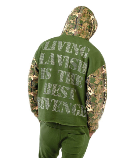 Copper Rivet Revenge Stacked Sweatsuit from On Time Fashions – Sweatsuit by Copper Rivet, Birmingham AL’s 1 fashion store and premier destination for streetwear, suits, kids fashion, and big & tall
