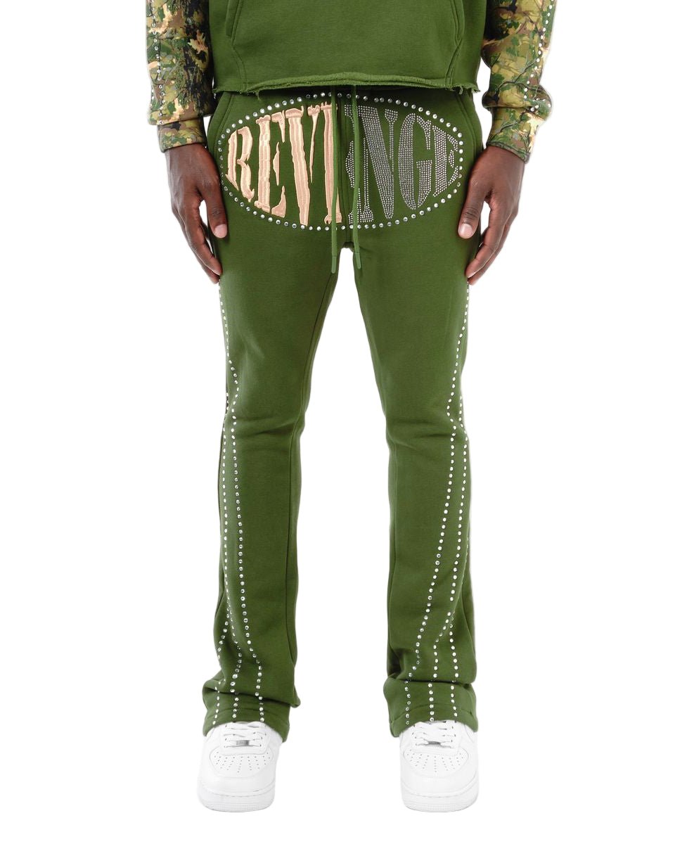 Copper Rivet Revenge Stacked Sweatsuit from On Time Fashions – Sweatsuit by Copper Rivet, Birmingham AL’s 1 fashion store and premier destination for streetwear, suits, kids fashion, and big & tall