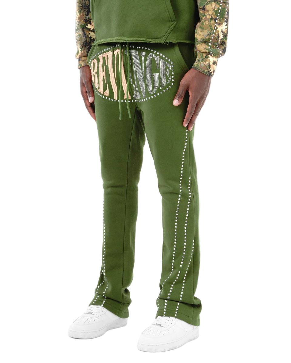 Copper Rivet Revenge Stacked Sweatsuit from On Time Fashions – Sweatsuit by Copper Rivet, Birmingham AL’s 1 fashion store and premier destination for streetwear, suits, kids fashion, and big & tall