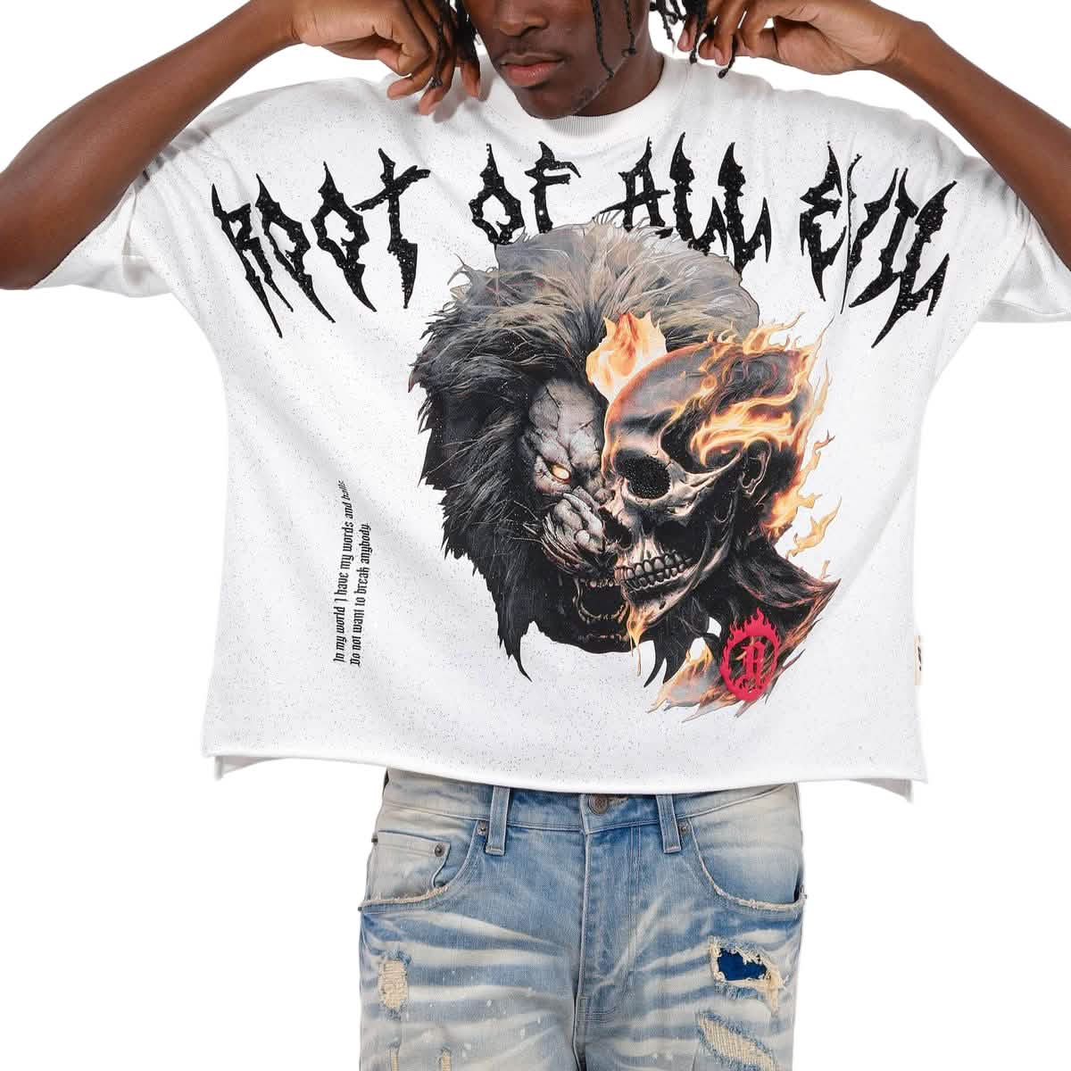 Copper Rivet Root of All Evil from On Time Fashions – tee by Copper Rivet, Birmingham AL’s 1 fashion store and premier destination for streetwear, suits, kids fashion, and big & tall
