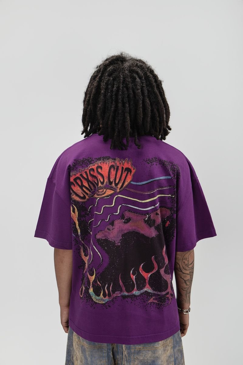 CRXSSCUT Electric Vision Tee from On Time Fashions – Graphic Tee by CRXSSCUT, Birmingham AL’s 1 fashion store and premier destination for streetwear, suits, kids fashion, and big & tall