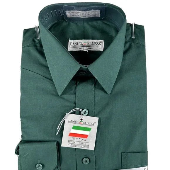 Daniel Ellissa Dress Shirt – Hunter Green from On Time Fashions – by On Time Fashions Birmingham, Birmingham AL’s 1 fashion store and premier destination for streetwear, suits, kids fashion, and big & tall