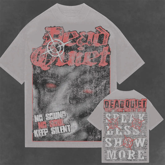 DEADQUIET Keep Your Mouth Shut Tee by DEADQUIET