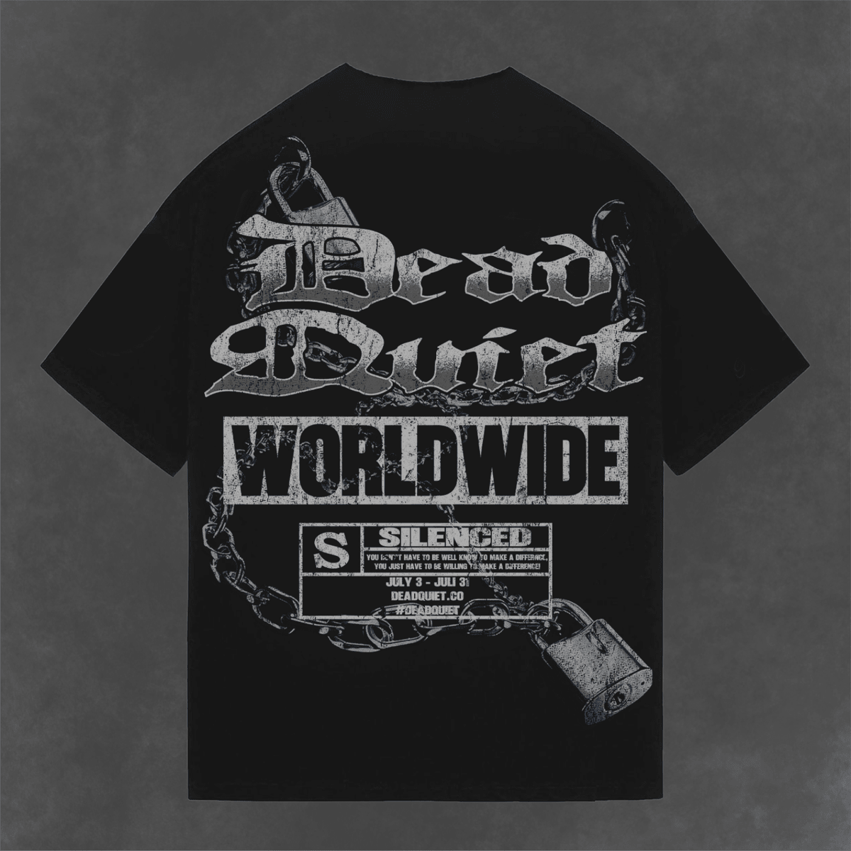 DEADQUIET Silenced Tee by DEADQUIET