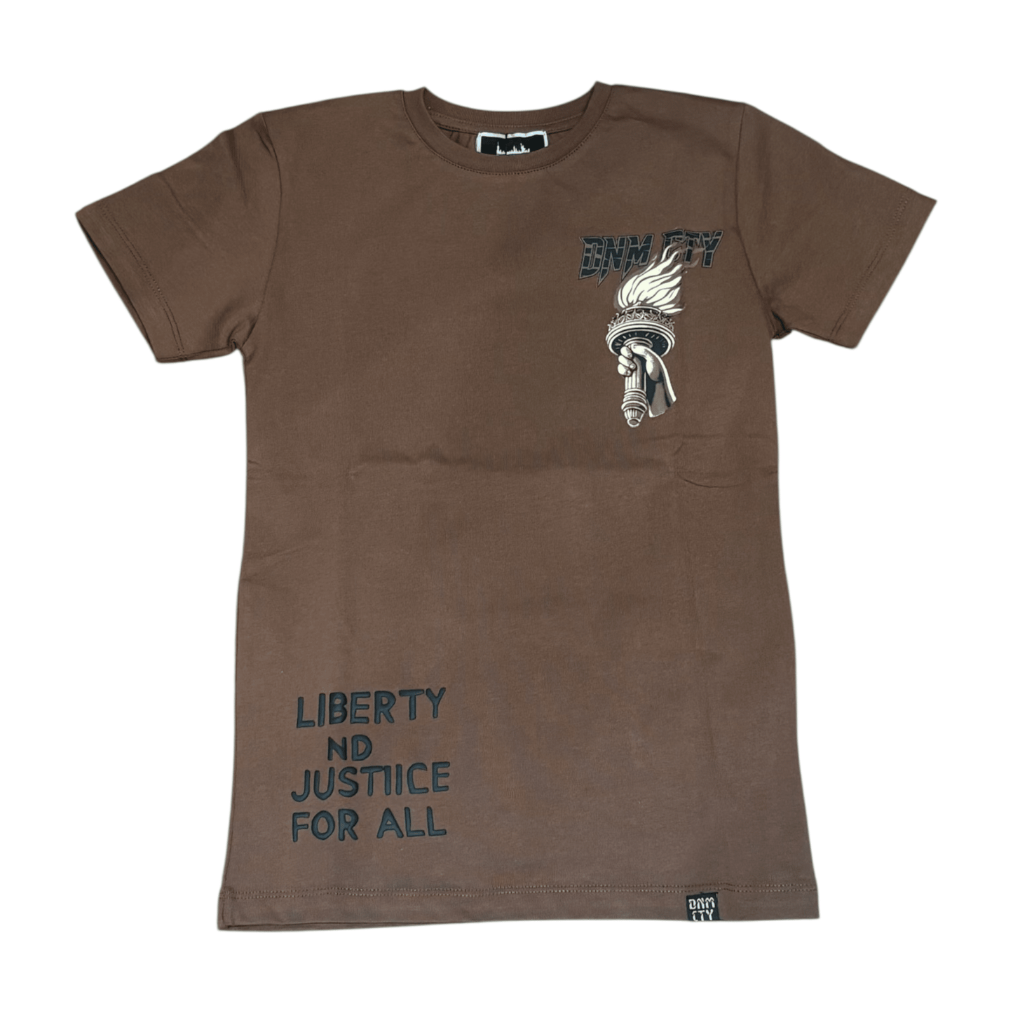 Denimicity Kid's Liberty Drowning Tee from On Time Fashions – Kid's Tee by Denimicity, Birmingham AL’s 1 fashion store and premier destination for streetwear, suits, kids fashion, and big & tall