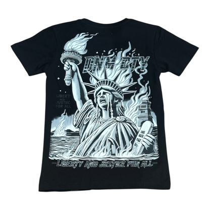 Denimicity Kid's Liberty Drowning Tee from On Time Fashions – Kid's Tee by Denimicity, Birmingham AL’s 1 fashion store and premier destination for streetwear, suits, kids fashion, and big & tall