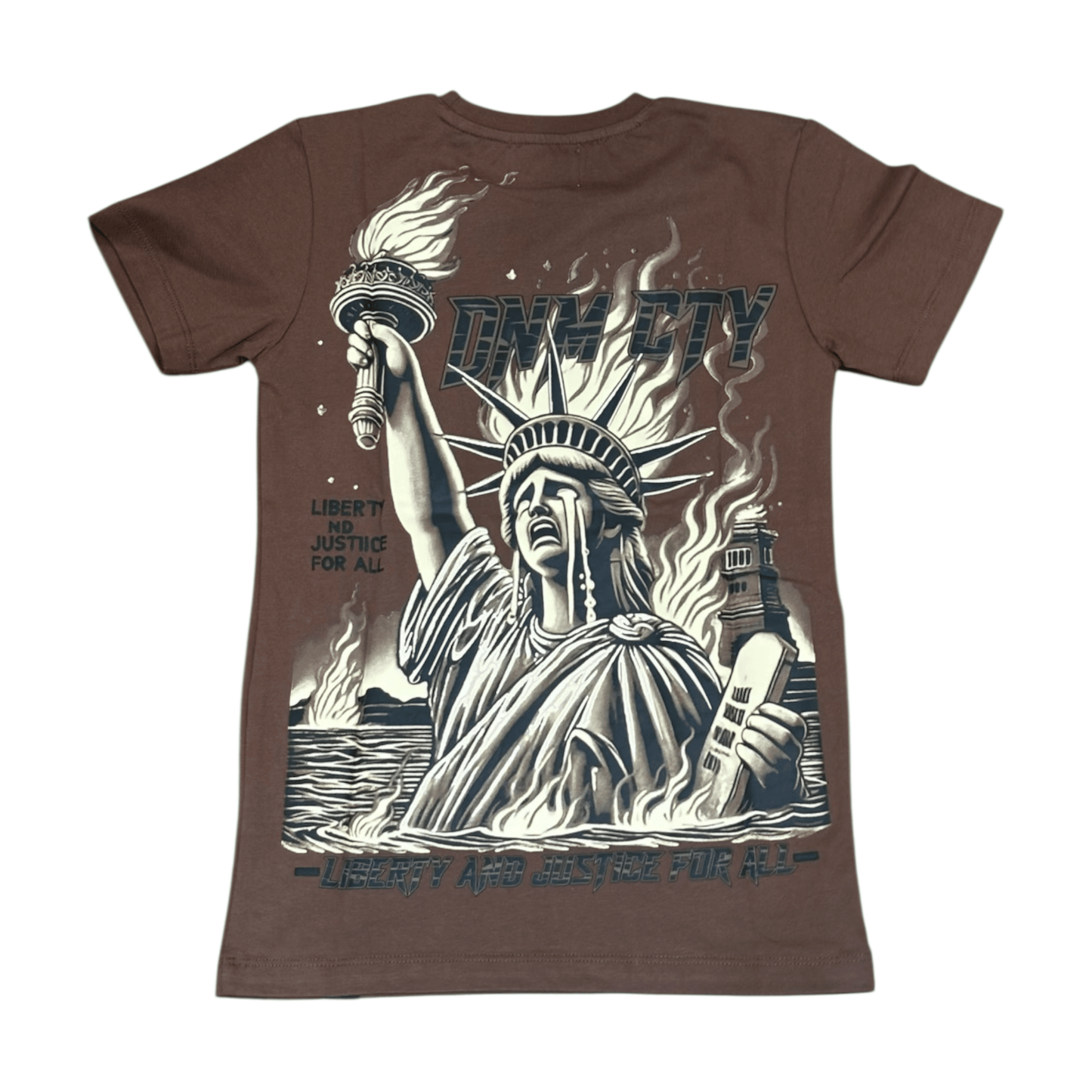 Denimicity Kid's Liberty Drowning Tee from On Time Fashions – Kid's Tee by Denimicity, Birmingham AL’s 1 fashion store and premier destination for streetwear, suits, kids fashion, and big & tall