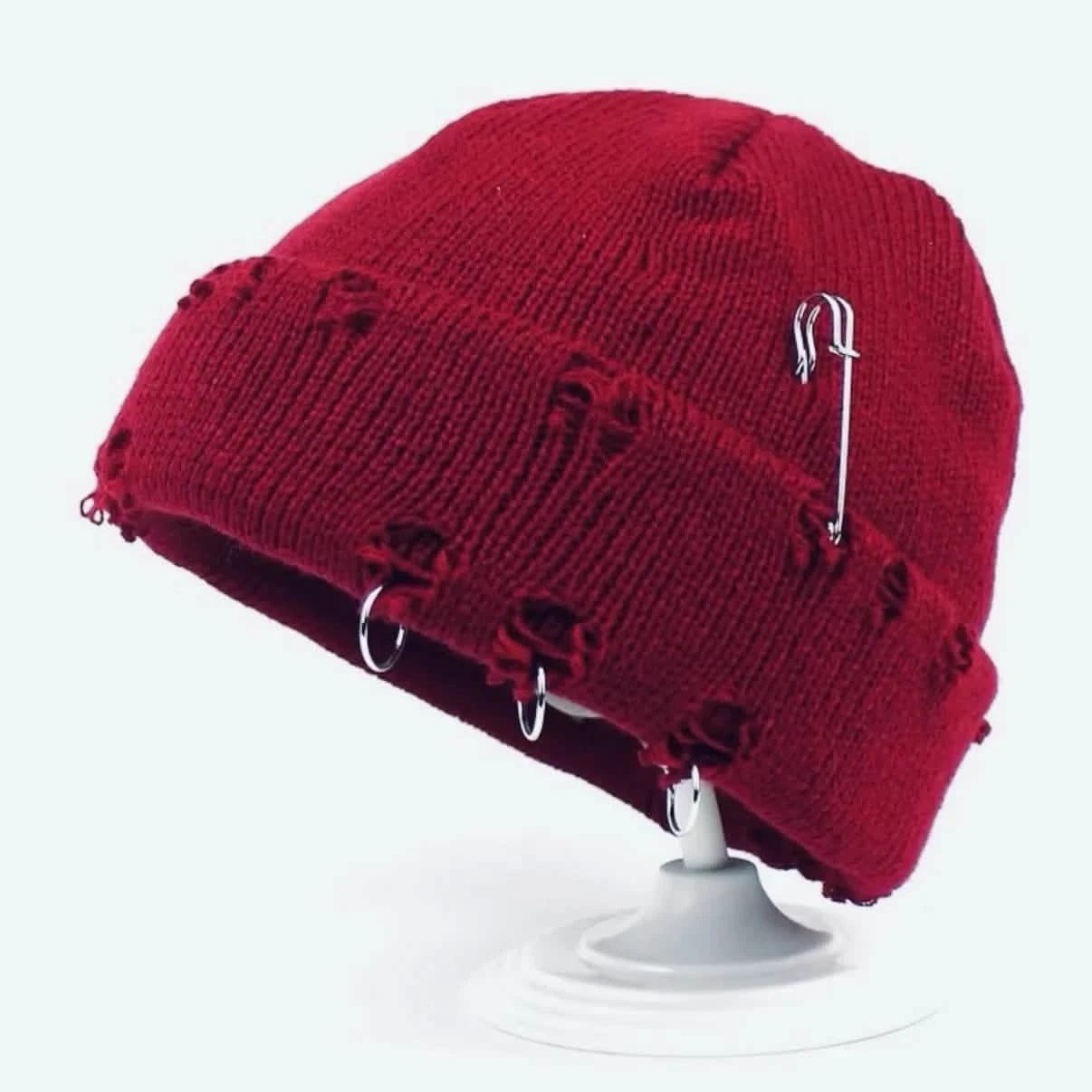 Distressed Beanie from On Time Fashions – Beanie by On Time Fashions , Birmingham AL’s 1 fashion store and premier destination for streetwear, suits, kids fashion, and big & tall
