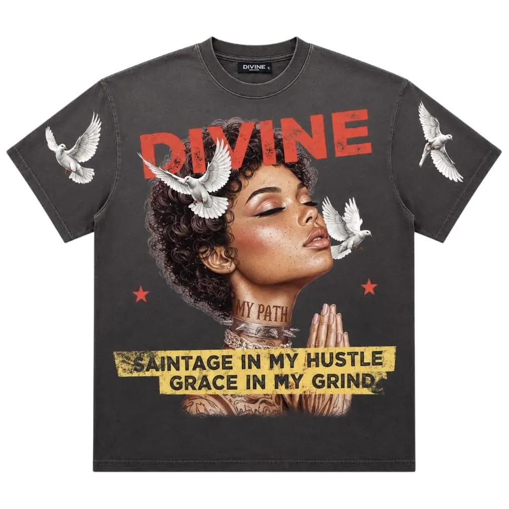 Divine Faded Boxy Tee