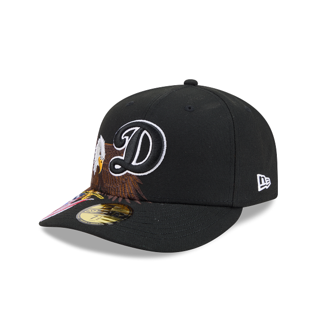 New Era Los Angeles Dodgers American Eagle 59FIFTY Fitted Hat in Black