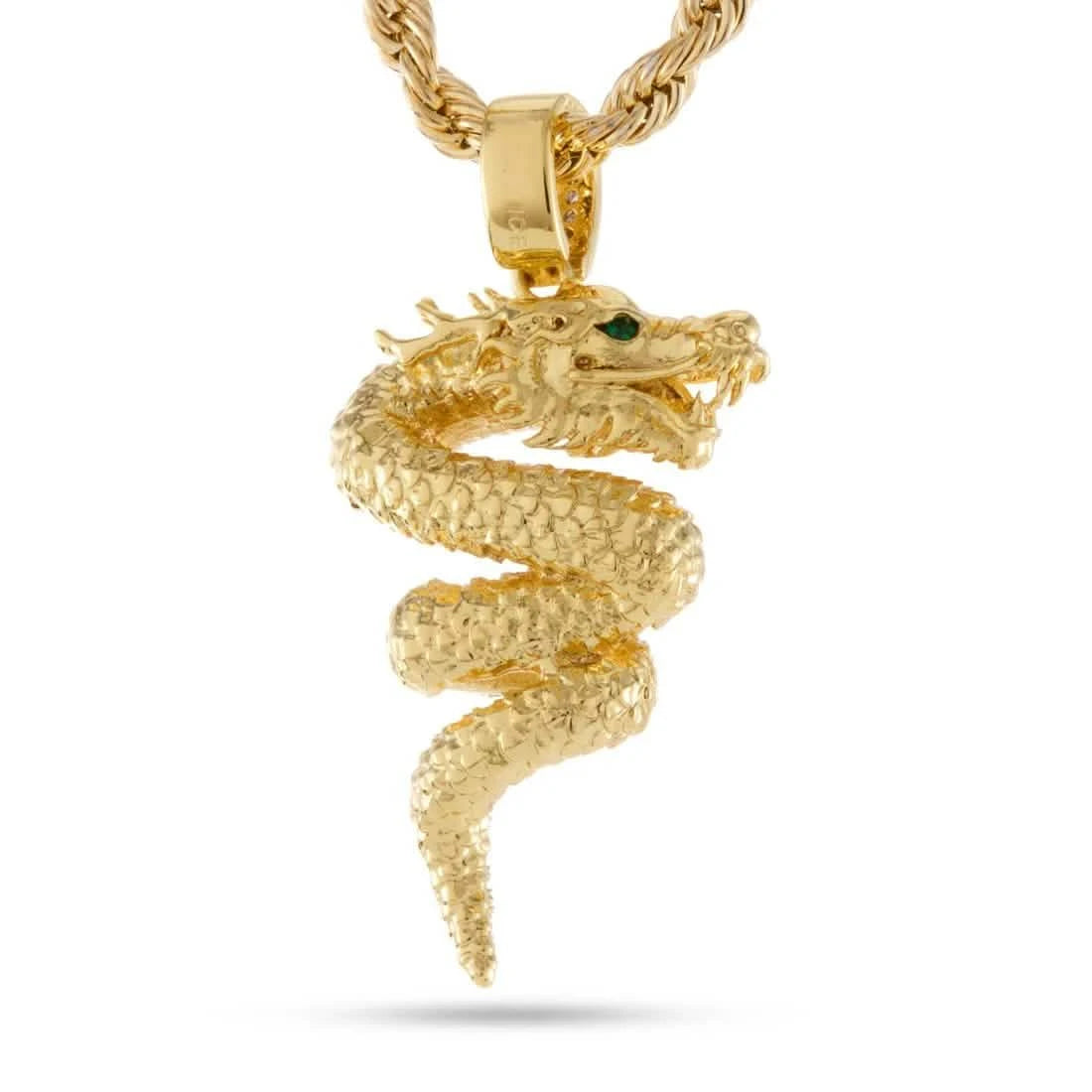 King Ice Double Dragon Necklace