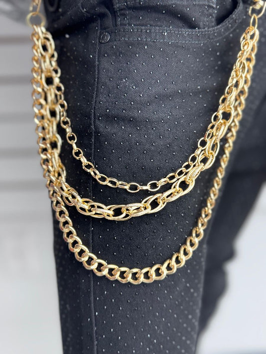 Drunz 3 Layer Jean Chain from On Time Fashions – Jean Chain by Drunz, Birmingham AL’s 1 fashion store and premier destination for streetwear, suits, kids fashion, and big & tall