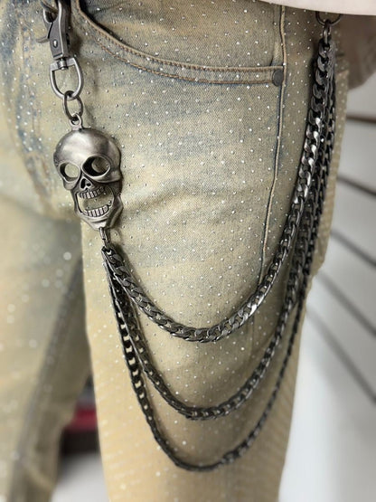 Drunz 3D Skull Wallet Chain from On Time Fashions – Jean Chain by Drunz, Birmingham AL’s 1 fashion store and premier destination for streetwear, suits, kids fashion, and big & tall