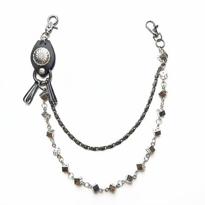 Drunz Flower Medallion Dice Wallet Chain from On Time Fashions – Jean Chain by Drunz, Birmingham AL’s 1 fashion store and premier destination for streetwear, suits, kids fashion, and big & tall
