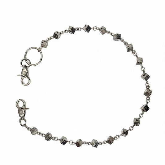 Drunz Metal Dice Wallet Chain from On Time Fashions – Jean Chain by Drunz, Birmingham AL’s 1 fashion store and premier destination for streetwear, suits, kids fashion, and big & tall