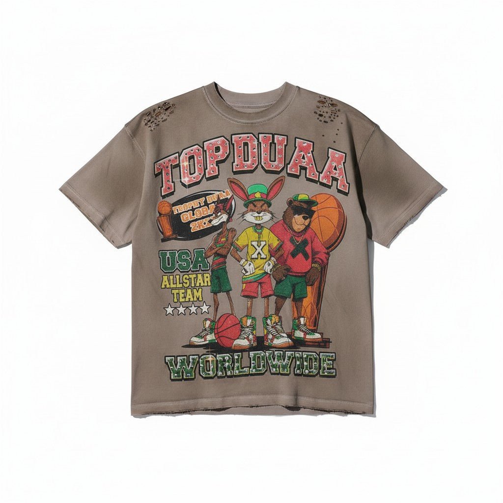 Duaa All Star Tee from On Time Fashions – Tee by Duaa, Birmingham AL’s 1 fashion store and premier destination for streetwear, suits, kids fashion, and big & tall