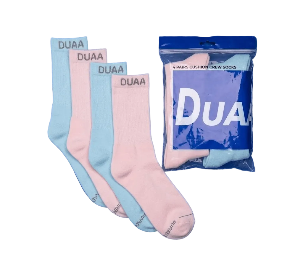 Duaa Candy Socks 4-Pack from On Time Fashions – Socks by DUAA, Birmingham AL’s 1 fashion store and premier destination for streetwear, suits, kids fashion, and big & tall