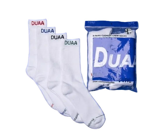 Duaa Elite Socks 4-Pack from On Time Fashions – Socks by DUAA, Birmingham AL’s 1 fashion store and premier destination for streetwear, suits, kids fashion, and big & tall