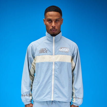 DUAA teal full-zip track top