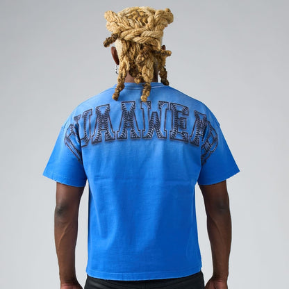 Duaa Homerun Tee from On Time Fashions – T-shirt by DUAA, Birmingham AL’s 1 fashion store and premier destination for streetwear, suits, kids fashion, and big & tall