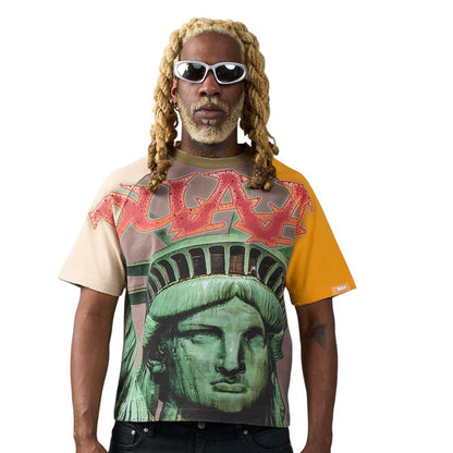 Duaa Liberty Tee from On Time Fashions – T-shirt by DUAA, Birmingham AL’s 1 fashion store and premier destination for streetwear, suits, kids fashion, and big & tall
