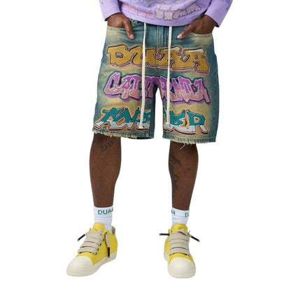 Duaa Wall Blue Short from On Time Fashions – Shorts by DUAA, Birmingham AL’s 1 fashion store and premier destination for streetwear, suits, kids fashion, and big & tall