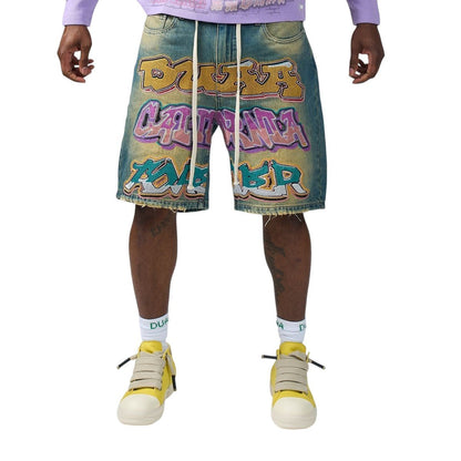 Duaa Wall Blue Short from On Time Fashions – Shorts by DUAA, Birmingham AL’s 1 fashion store and premier destination for streetwear, suits, kids fashion, and big & tall