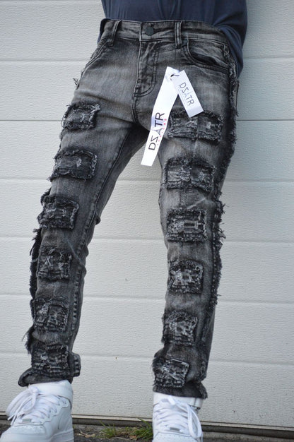 DZTR Kid's Ultra Stretch Box Denim
