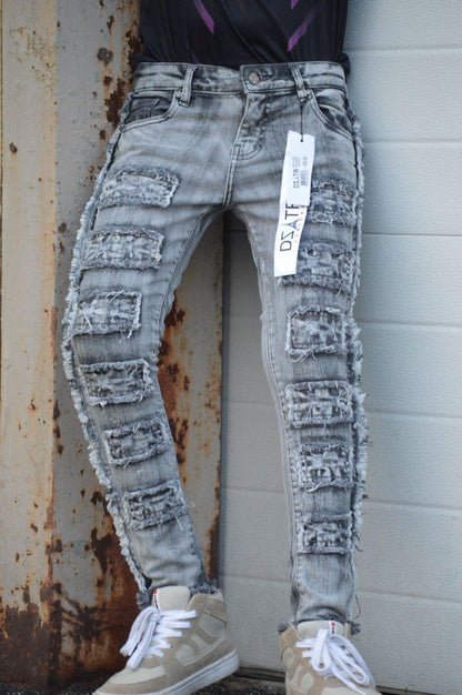 DZTR Kid's Ultra Stretch Box Denim