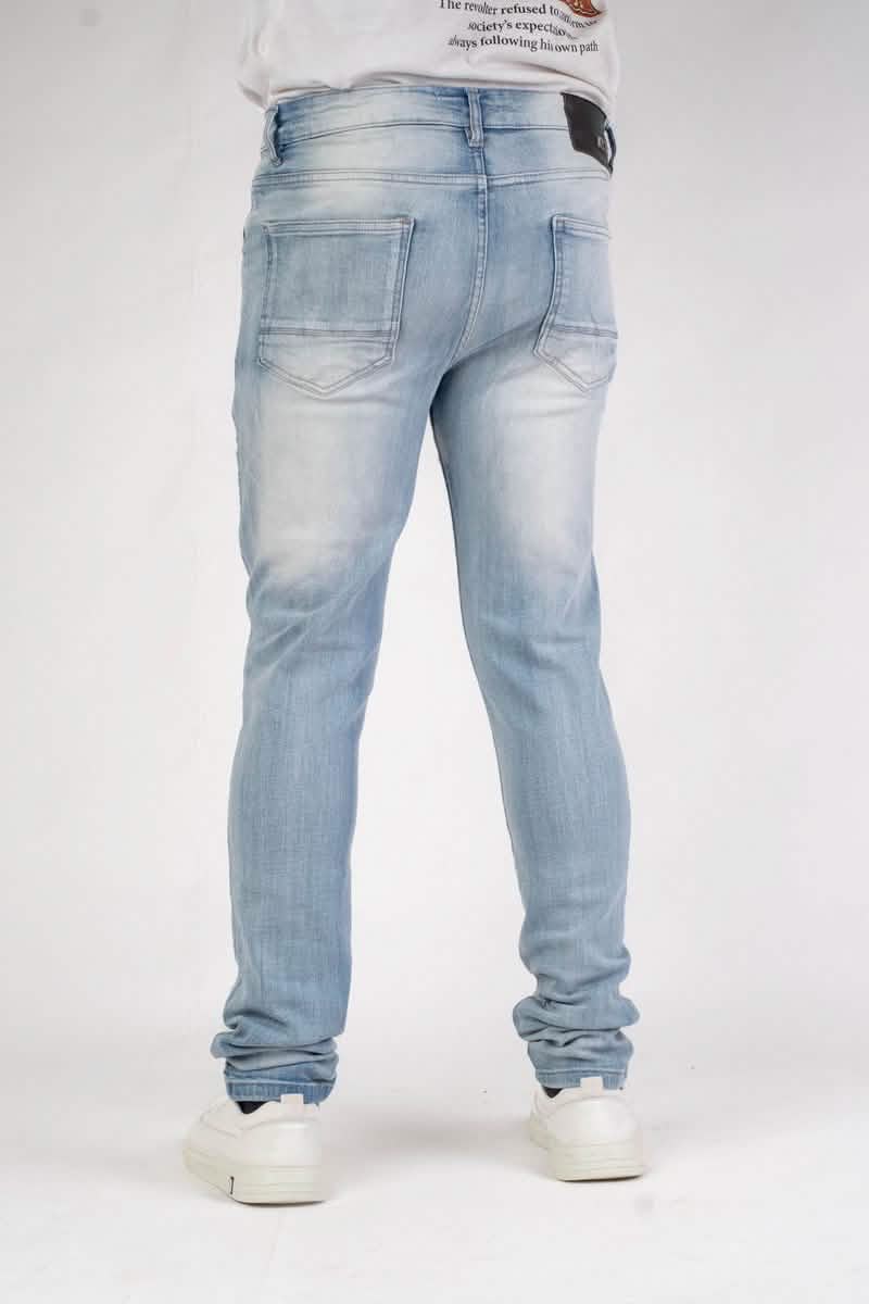 DZTR Super Stretch Denim – Slim Fit from On Time Fashions – Jeans by Premium Disaster, Birmingham AL’s 1 fashion store and premier destination for streetwear, suits, kids fashion, and big & tall