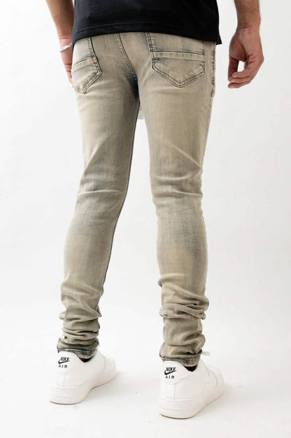 DZTR Super Stretch Distressed Denim – 429 from On Time Fashions – Jeans by Premium Disaster, Birmingham AL’s 1 fashion store and premier destination for streetwear, suits, kids fashion, and big & tall