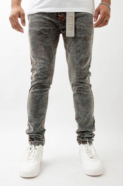 DZTR Super Stretch Velvet Jeans – 553 from On Time Fashions – Jeans by Premium Disaster, Birmingham AL’s 1 fashion store and premier destination for streetwear, suits, kids fashion, and big & tall