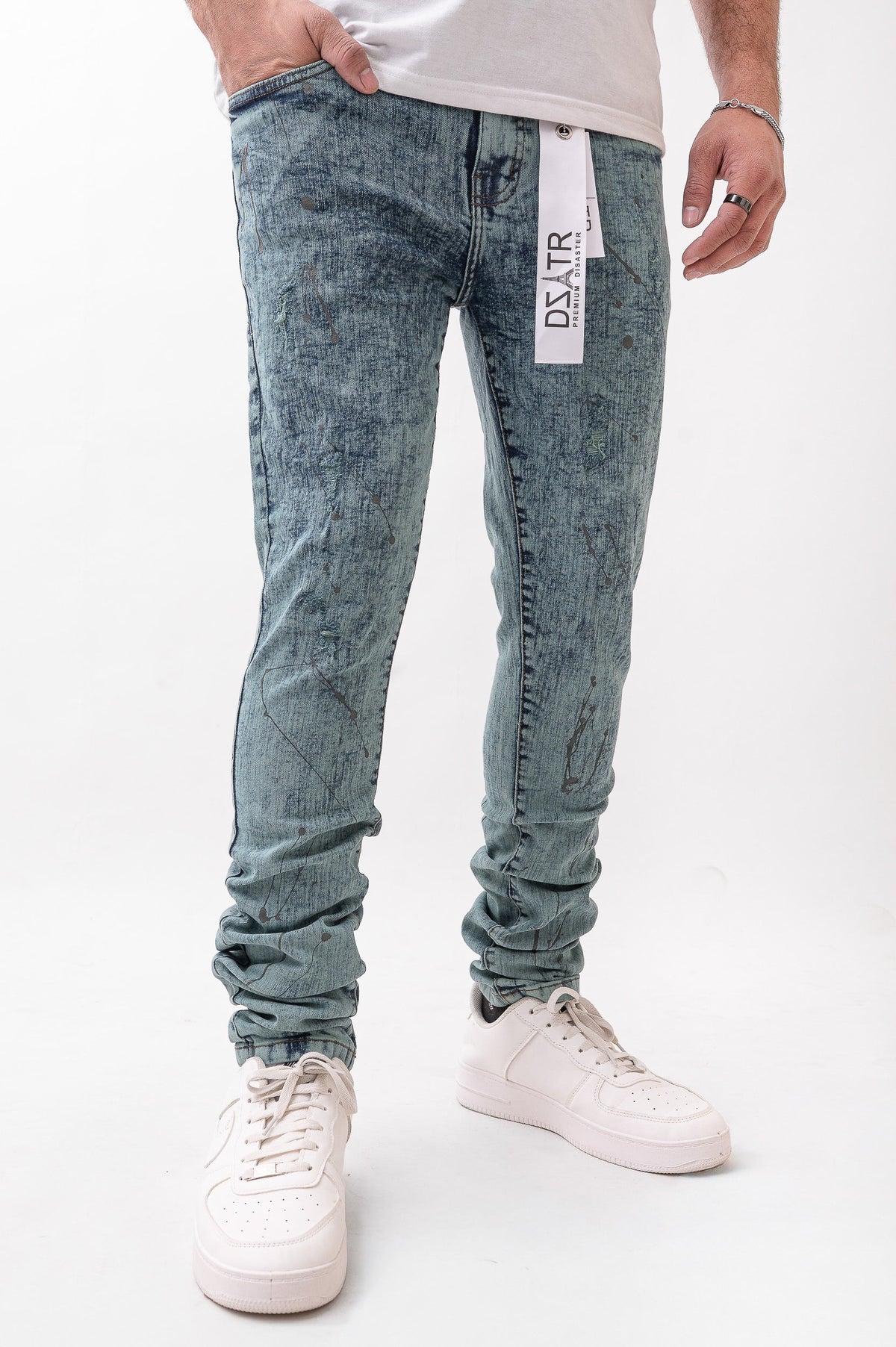 DZTR Ultra Skinny Stretch Denim – 626 - Greenland - front view