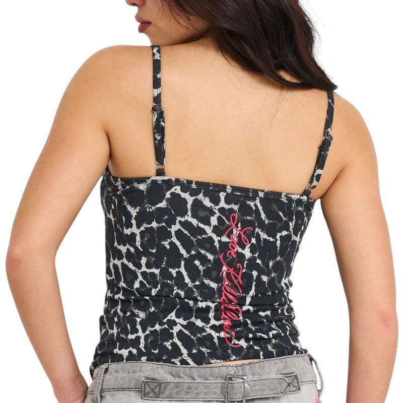 Ed Hardy Panther Stretch Cotton Cami from On Time Fashions – Women's Tank by Ed Hardy, Birmingham AL’s 1 fashion store and premier destination for streetwear, suits, kids fashion, and big & tall