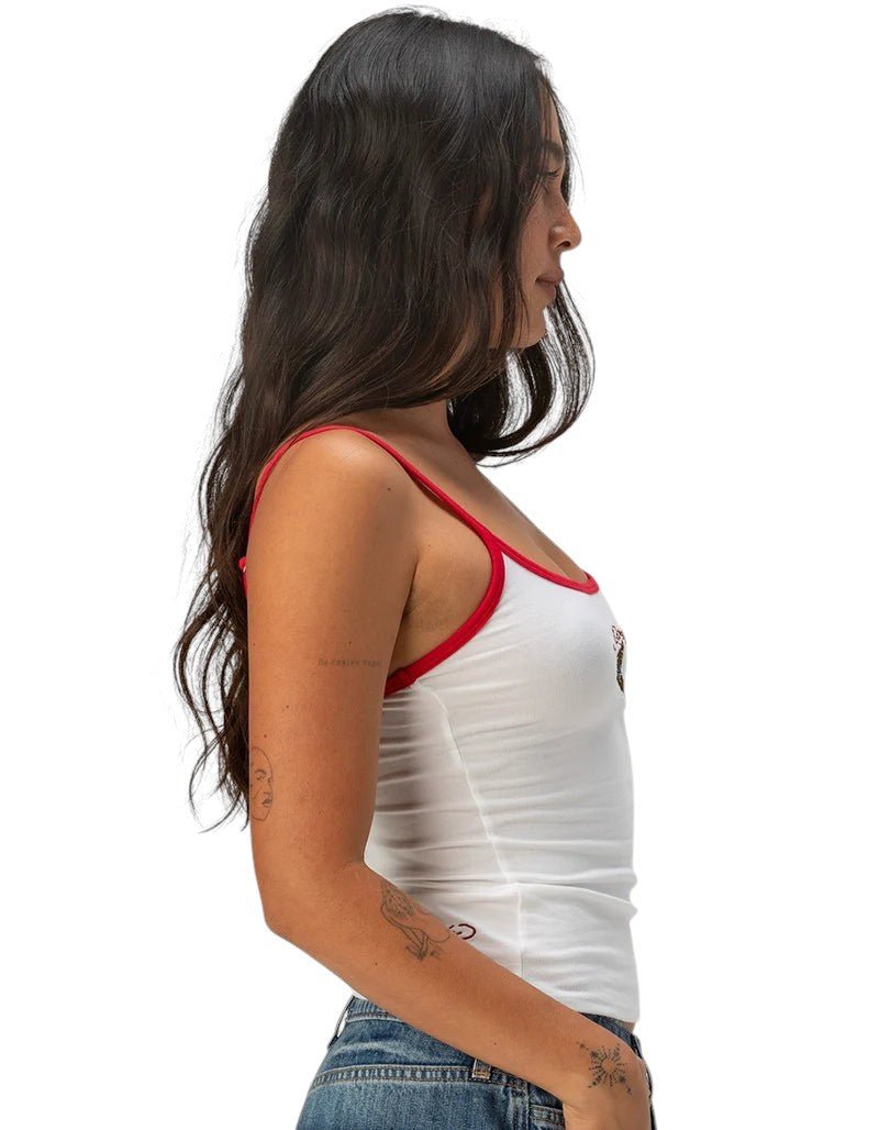 Ed Hardy Retro Tiger Stretch Cotton Cami from On Time Fashions – Women's Tank by Ed Hardy, Birmingham AL’s 1 fashion store and premier destination for streetwear, suits, kids fashion, and big & tall
