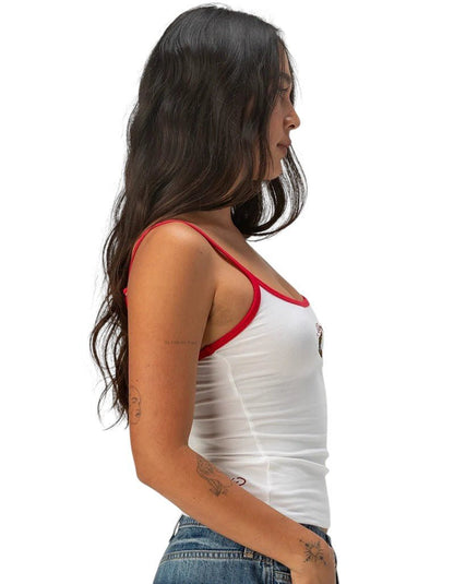 Ed Hardy Retro Tiger Stretch Cotton Cami from On Time Fashions – Women's Tank by Ed Hardy, Birmingham AL’s 1 fashion store and premier destination for streetwear, suits, kids fashion, and big & tall