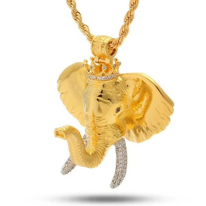 King Ice Elephant Necklace