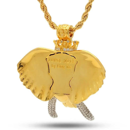King Ice Elephant Necklace