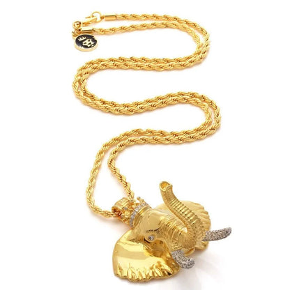 King Ice Elephant Necklace