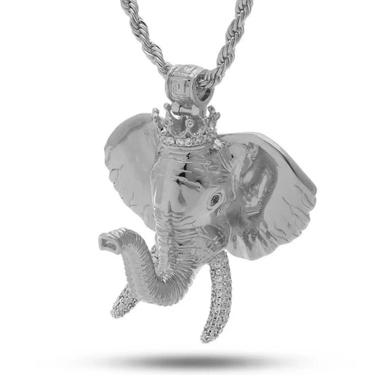 King Ice Elephant Necklace