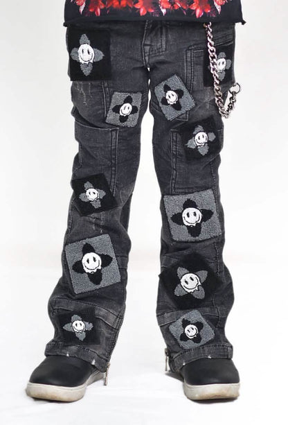 Elite Premium Denim Kid's 4Clover Stacked Jeans from On Time Fashions – Kid's Jeans by Elite Premium Denim, Birmingham AL’s 1 fashion store and premier destination for streetwear, suits, kids fashion, and big & tall