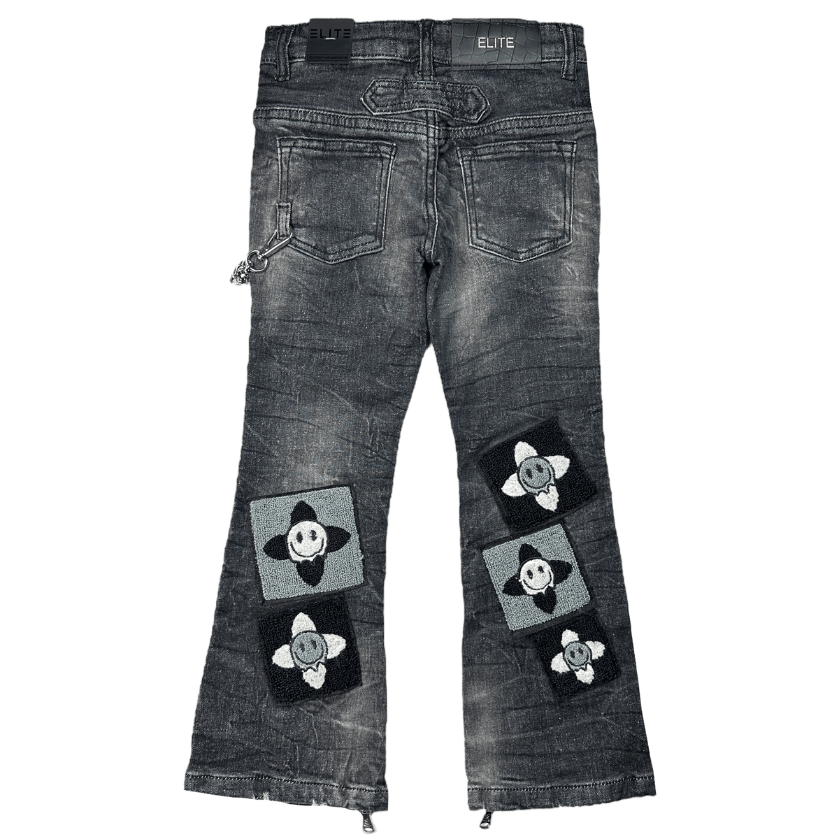 Elite Premium Denim Kid's 4Clover Stacked Jeans from On Time Fashions – Kid's Jeans by Elite Premium Denim, Birmingham AL’s 1 fashion store and premier destination for streetwear, suits, kids fashion, and big & tall