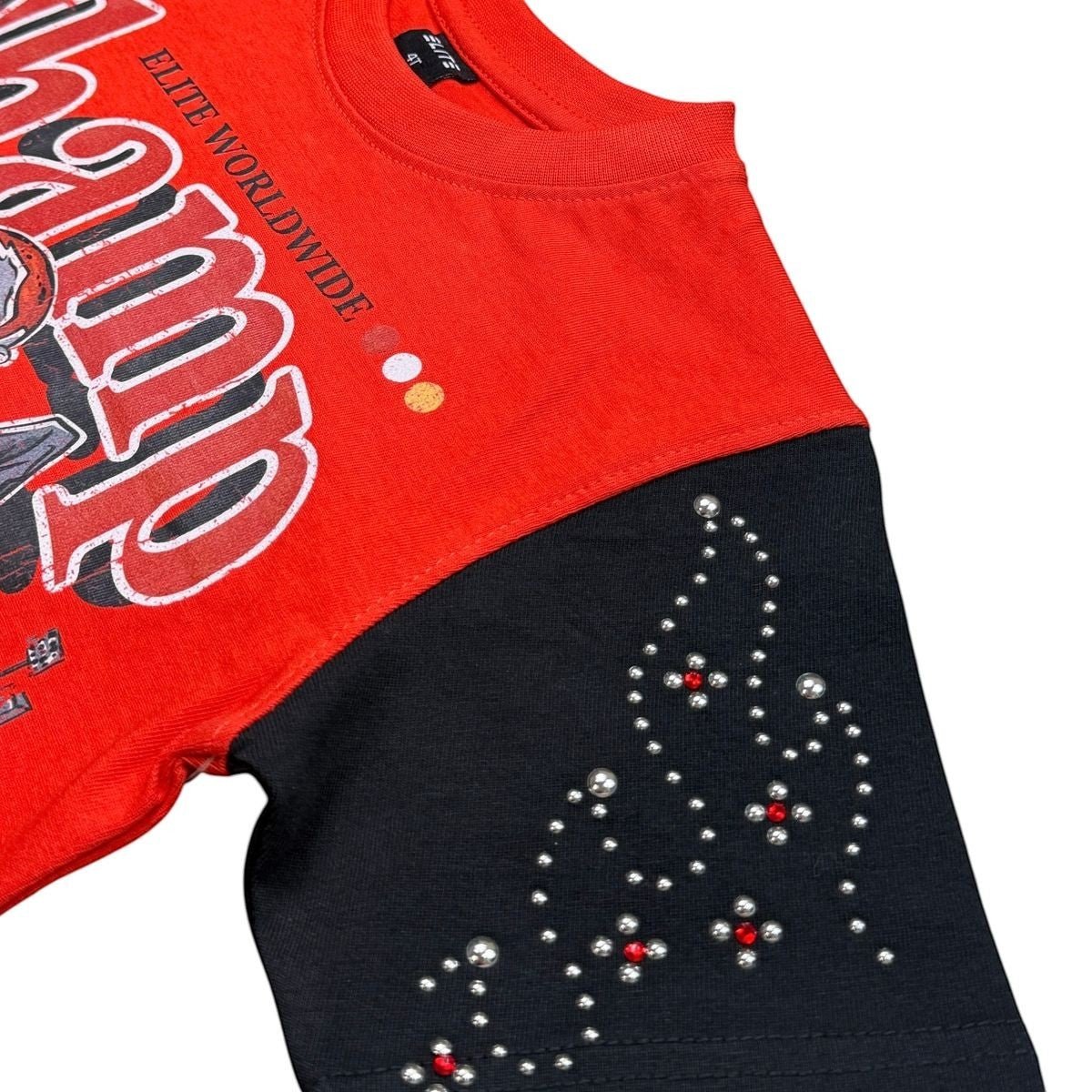 Elite Premium Kids Champ Premium Embellished Kids Tee from On Time Fashions – T-shirt by ELITE PREMIUM DENIM, Birmingham AL’s 1 fashion store and premier destination for streetwear, suits, kids fashion, and big & tall